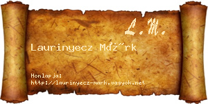 Laurinyecz Márk névjegykártya